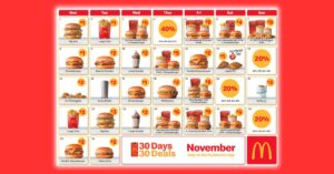 Maccas Has Brought Back '30 Days 30 Deals' For November